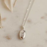 Forget-Me-Not Cremains Urn Necklace - Sterling Silver