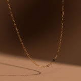 Sequin Chain Choker - 14k Gold Filled