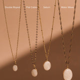 Cremation Oval Necklace - 14k Gold Filled