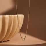Cremation Thick Curb Chain Necklace- 14k Gold Filled