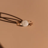 Cremation Double Band Circle Ring - 14k Gold Filled