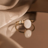 Cremation Large Oval Ring- 14k Gold Filled