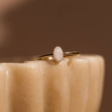 Cremation Small Oval Ring - 14k Gold Filled