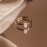 Cremation Small Oval Ring - 14k Gold Filled