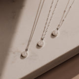 Cremation Necklace 6mm pendant- Sterling Silver
