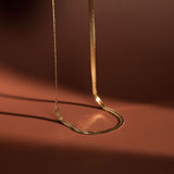 Herringbone Necklace - 14k Gold Filled