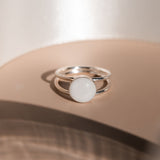 Mothers Milk Double Band Ring - Sterling Silver