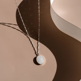 Mothers Milk Oval Necklace - Sterling Silver