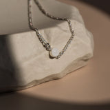 Mothers Milk Figaro Bracelet- Sterling Silver