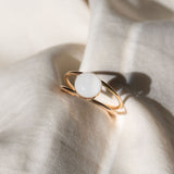 Mothers Milk Double Band Circle Ring - 14k Gold Filled