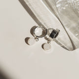 Cremation Hinge Hoop Earrings - Sterling Silver