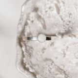 Cremation Thick Band Ring - Sterling Silver