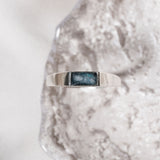 Men's Cremation Signet Ring - Sterling Silver