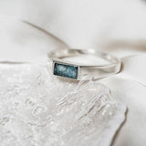 Men's Cremation Signet Ring - Sterling Silver