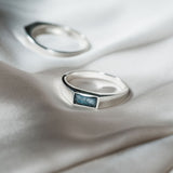 Men's Cremation Signet Ring - Sterling Silver