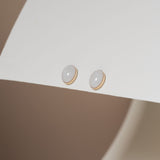 Cremation Oval Stud Earrings - 14k Gold Filled