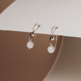 Mothers Milk Drop Fish Hook Earrings- Sterling Silver