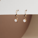 Mothers Milk Drop Fish Hook Earrings- 14k Gold Filled