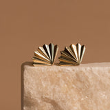 Palm Stud Earrings - 14k Gold Filled