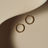 Roped Hinge Hoops - 14k Gold Filled