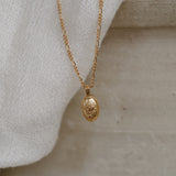 Forget-Me-Not Cremains Urn Necklace - 14k Gold Filled