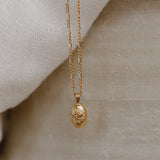 Forget-Me-Not Cremains Urn Necklace - 14k Gold Filled
