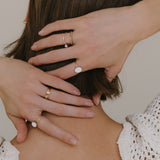 Cremation Large Oval Ring- 14k Gold Filled