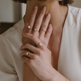 Cremation Double Band Circle Ring - 14k Gold Filled