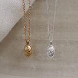 Forget-Me-Not Cremains Urn Necklace - Sterling Silver