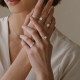 Cremation Small Oval Ring - Sterling Silver