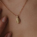 Forget-Me-Not Cremains Urn Necklace - 14k Gold Filled