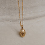 Forget-Me-Not Cremains Urn Necklace - 14k Gold Filled