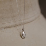 Forget-Me-Not Cremains Urn Necklace - Sterling Silver