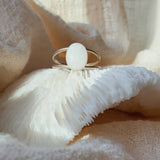 Mothers Milk Double Band Oval Ring - 14k Gold Filled