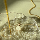 Cremation Cable Chain Necklace - 14K Solid Gold