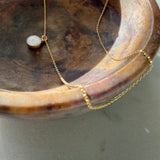 Cremation Cable Chain Necklace - 14K Solid Gold