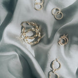 Roped Hinge Hoops - 14k Gold Filled