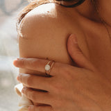 Mothers Milk Double Band Circle Ring - 14k Gold Filled
