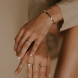 Mothers Milk Double Band Circle Ring - 14k Gold Filled