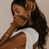 Pearl Huggie Hoops - 14k Gold Filled