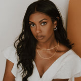 Pearl Huggie Hoops - 14k Gold Filled