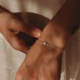 Cremation Sparkle Twist Bracelet - Sterling Silver