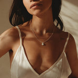 Cremation Oval Necklace- Sterling Silver