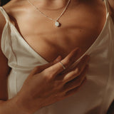 Cremation Oval Necklace- Sterling Silver