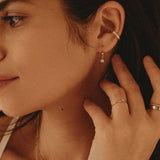 Cremation Dainty Ring - 14k Solid Gold