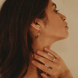 Cremation Hoop Earrings- 14K Gold Filled