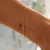 Cremation Figaro Chain Bracelet- 14K Gold Filled