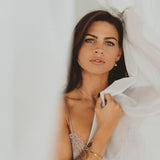 Pearl Huggie Hoops - 14k Gold Filled