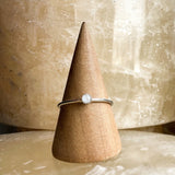 Cremation Small Circle Ring - Sterling Silver
