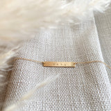 The Bar Necklace - Personalized - 14k Gold Filled